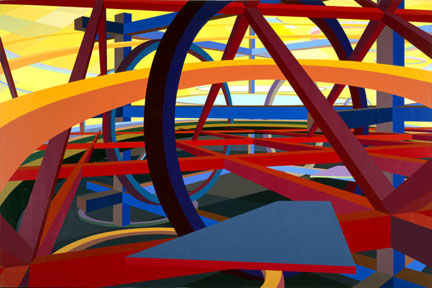 Al Held art at Paul Kamin Gallery